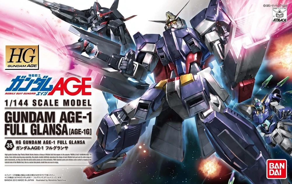 BANDAI HG 1/144 Gundam Age 1 Full Glansa