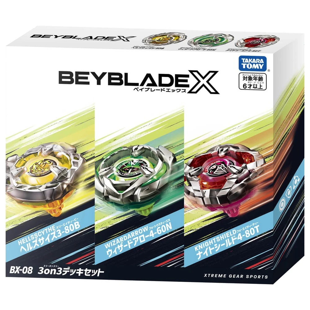 Beyblade X BX-08 3 on 3 Deck Set
