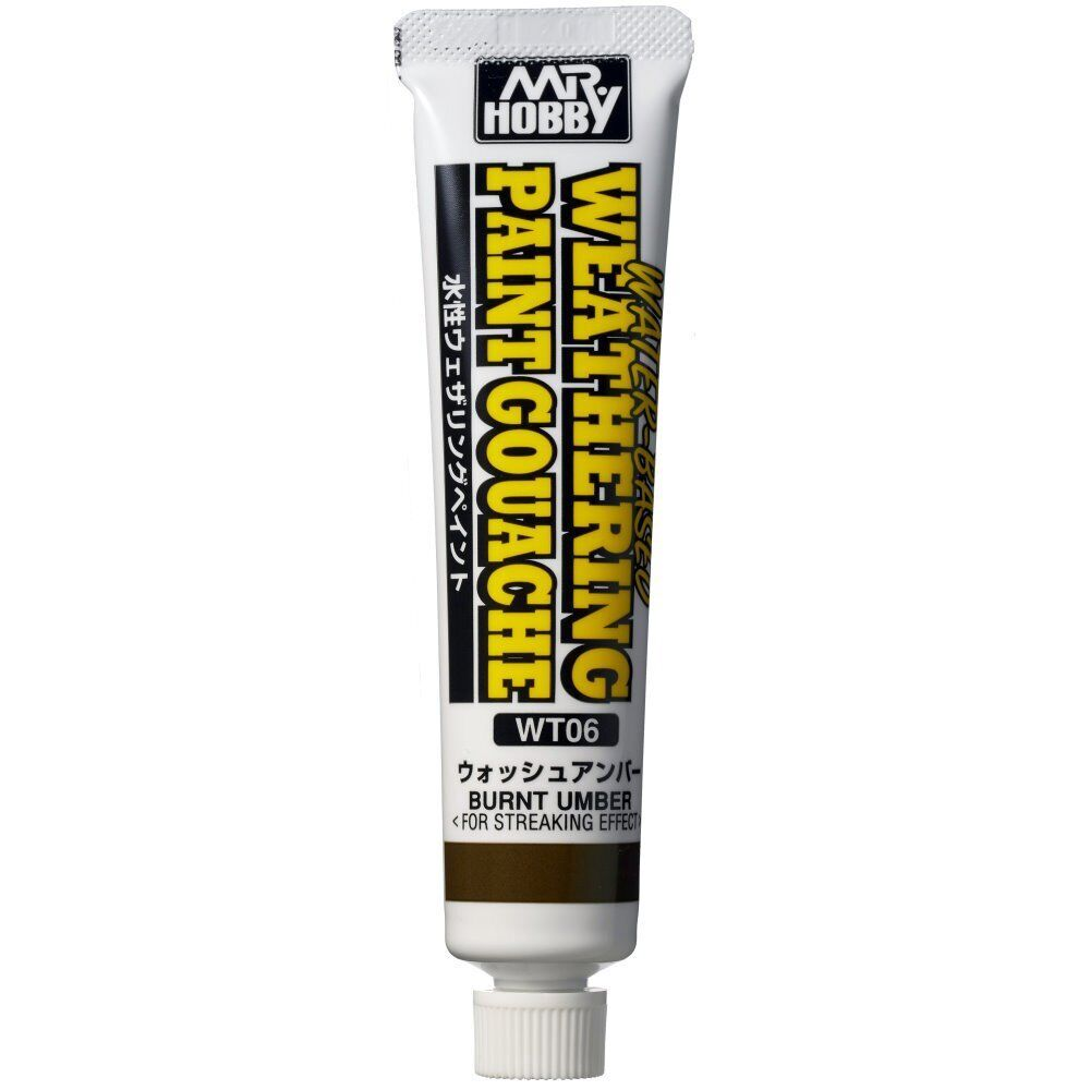 Mr.Hobby Weathering Paint Gouache WT06 Burnt Umber