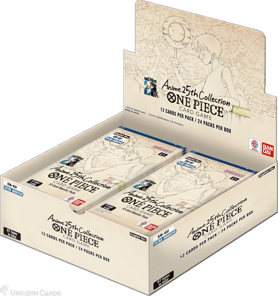 One Piece Card Game OPCG EB-02 Anime 25th Collection Boost Box