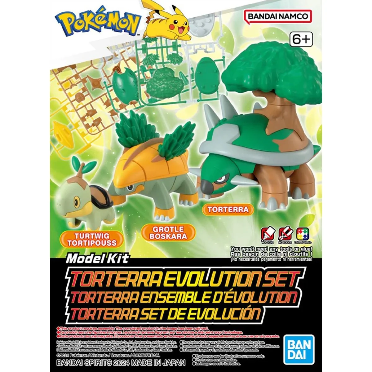 Pokemon Model Kit TORTERRA EVOLUTION SET