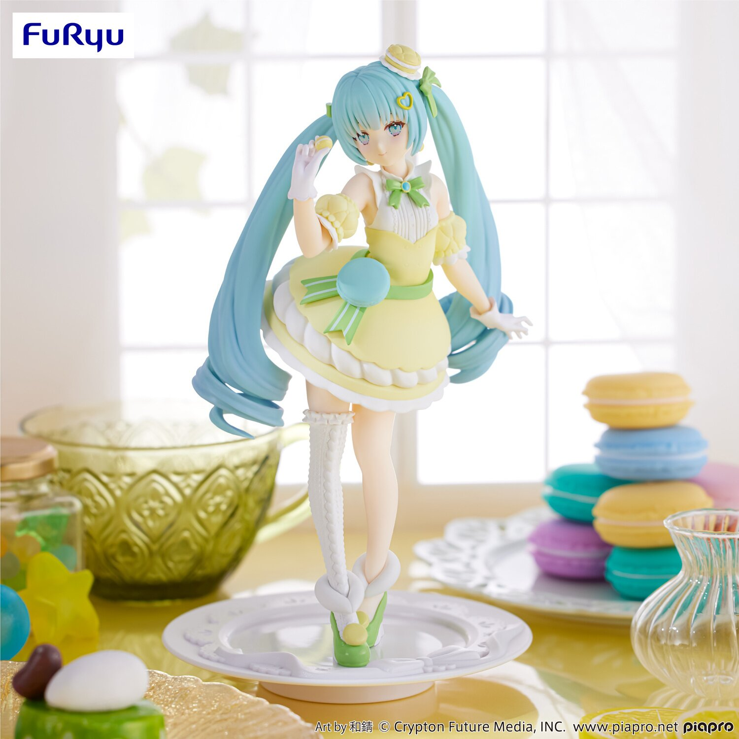 Hatsune Miku Exceed Creative Figure -SweetSweets Series Macaroon Citron Color ver.-