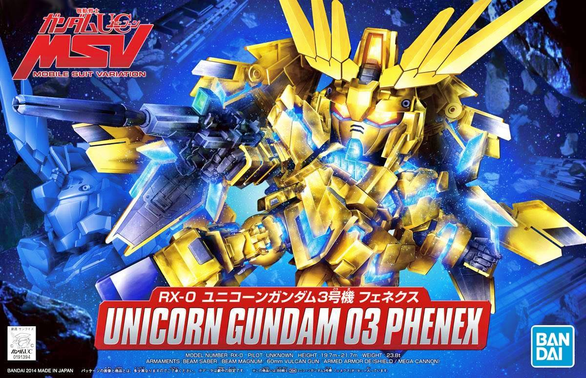 SD BB394 Unicorn Gundam 03 Phenex