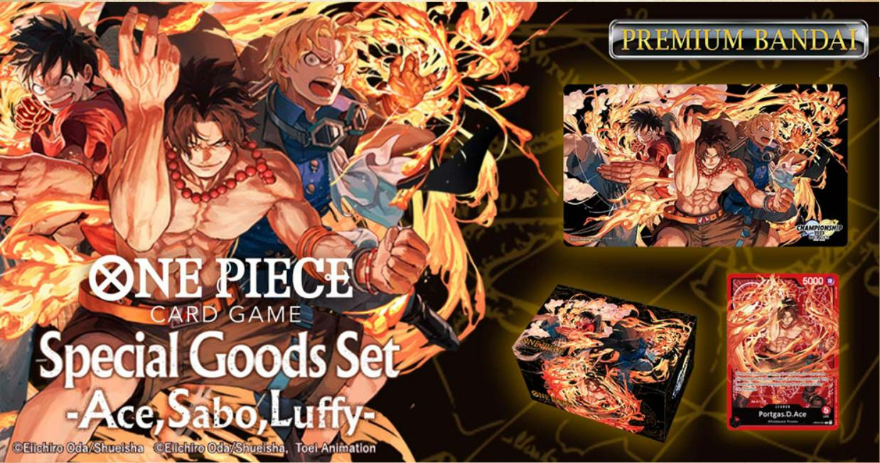 ONE PIECE CARD GAME Special Goods Set -Ace/Sabo/Luffy-