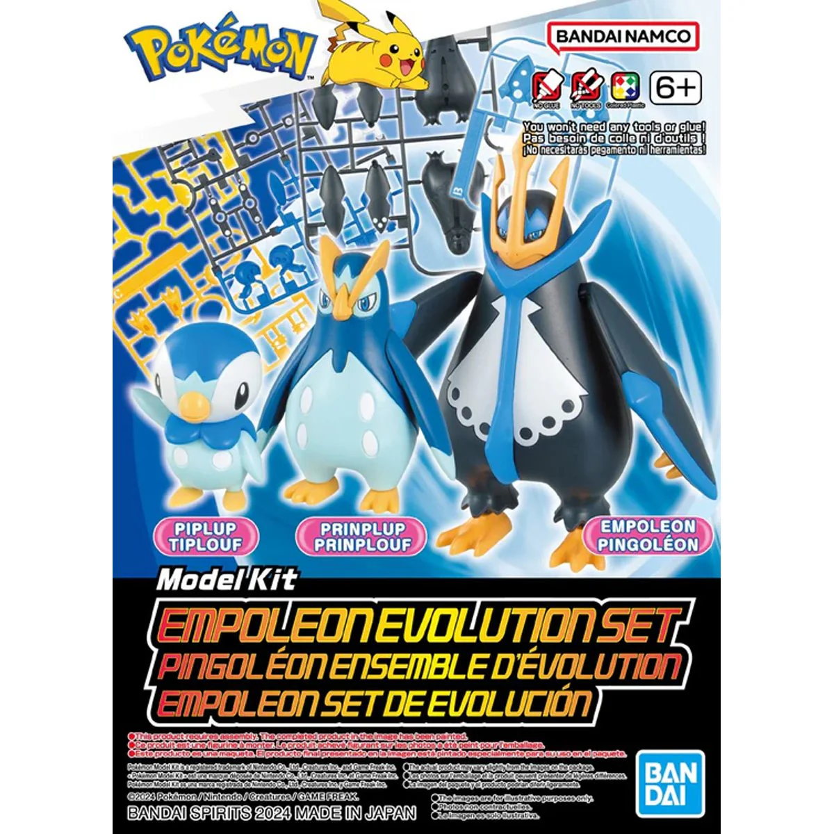 Pokemon Model Kit EMPOLEON EVOLUTION SET