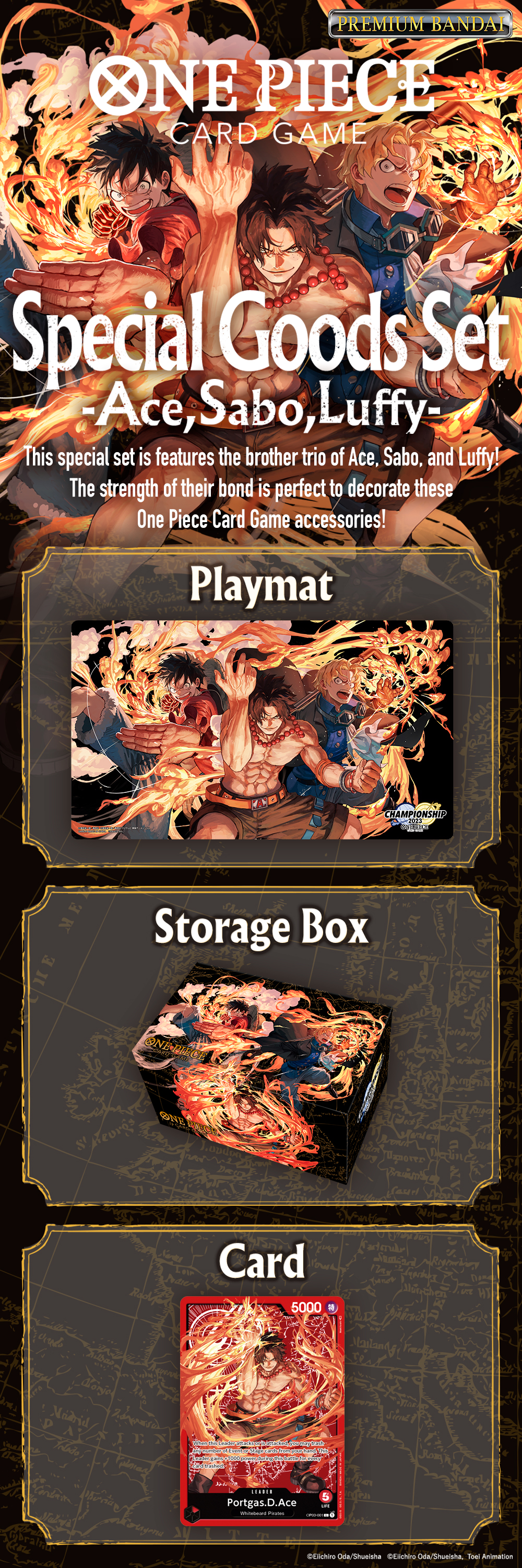 ONE PIECE CARD GAME Special Goods Set -Ace/Sabo/Luffy- – hobbyjr.vancouver