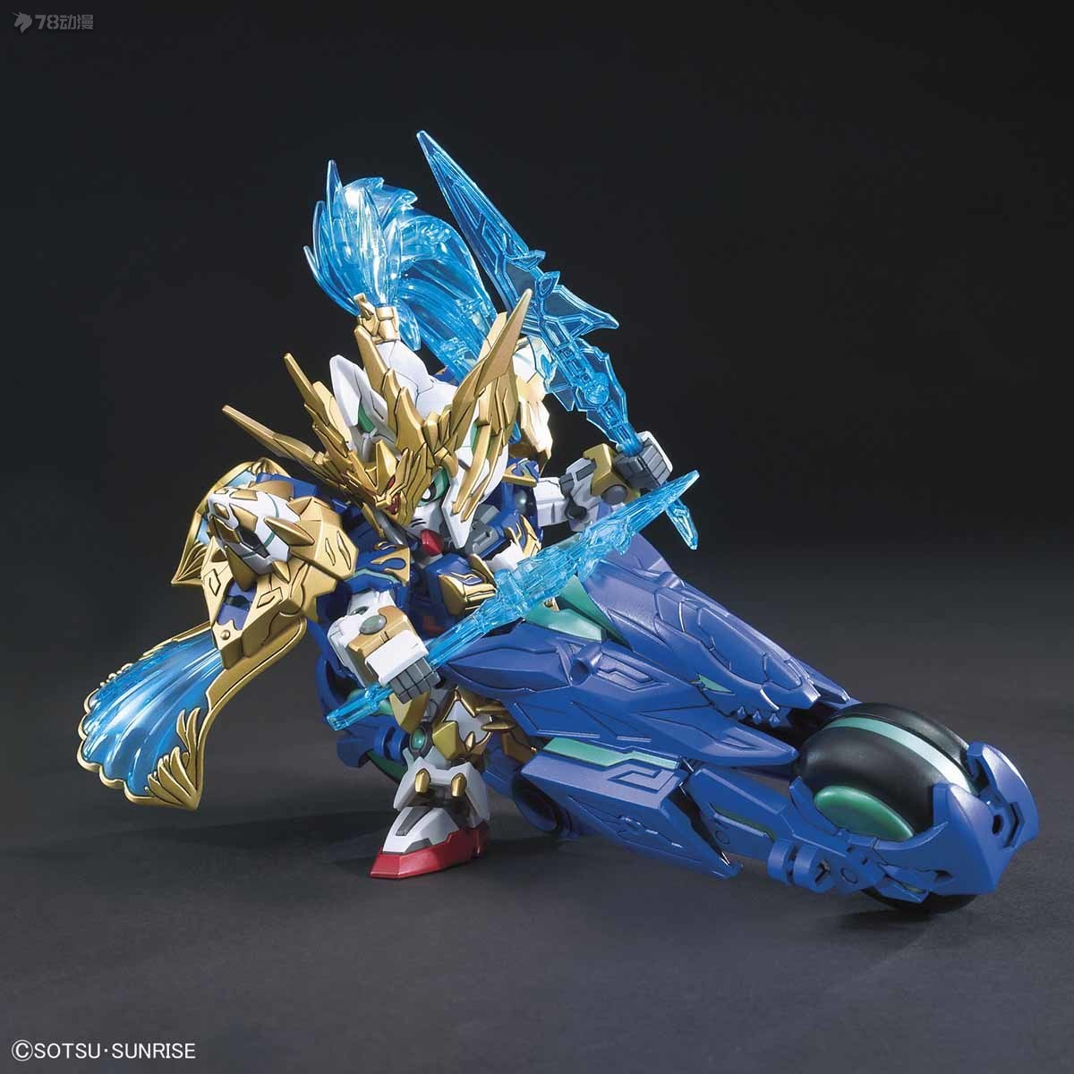 SD SANGOKU SOKETSUDEN ZHAO YUN 00 GUNDAM & BLUE DRAGON DRIVE