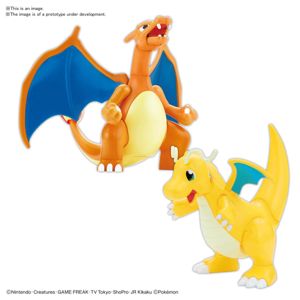 POKEMON MODEL KIT CHARIZARD AND DRAGONITE