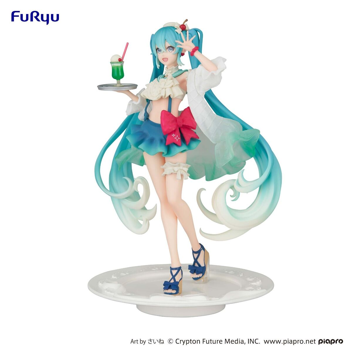 Hatsune Miku Exceed Creative Figure - Hatsune Miku SweetSweets Series Melon Soda Float-