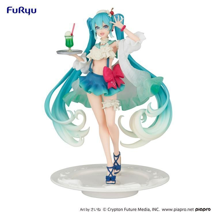 Hatsune Miku Exceed Creative Figure - Hatsune Miku SweetSweets Series Melon Soda Float-