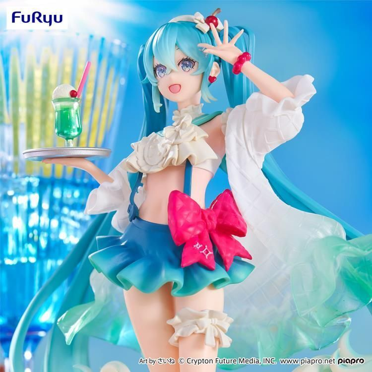 Hatsune Miku Exceed Creative Figure - Hatsune Miku SweetSweets Series Melon Soda Float-