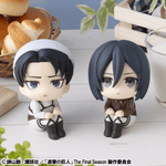 Load image into Gallery viewer, (Pre-order) Megahouse Lookup Attack on Titan Levi Cleaning up Ver. &amp; Mikasa Ackerman set【with gift】
