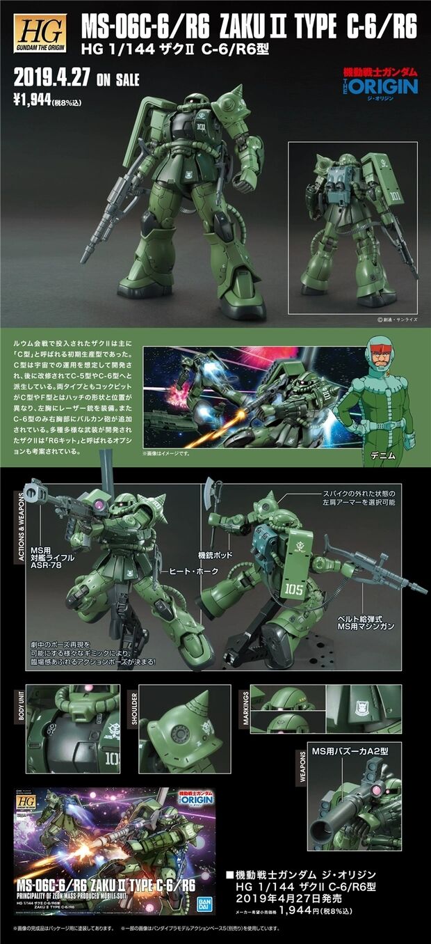 HG GTO 1/144 ZAKU II TYPE C-6